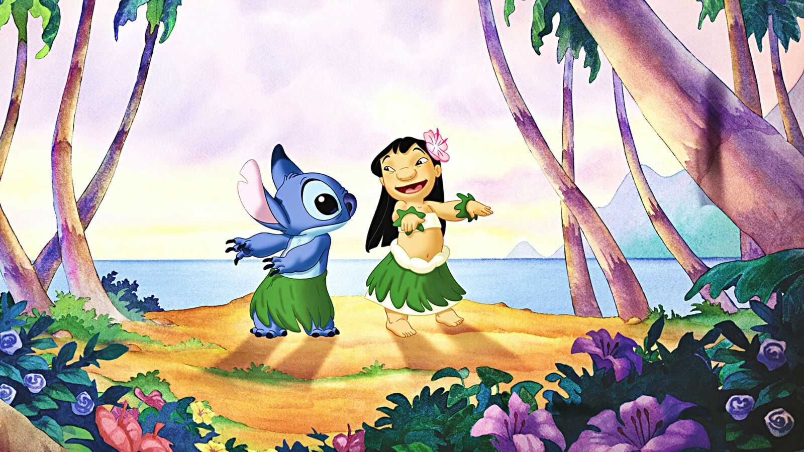 Lilo and Stitch hula dancing
